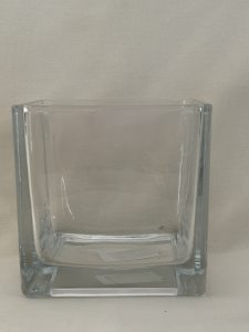 Square Glass  12(h) x  12(w)cm - R180