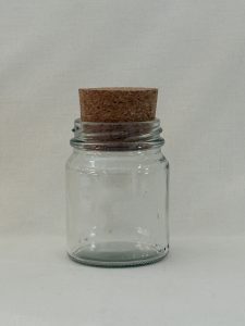 Botttle Medium with Cork  9(h) x  6(w)cm - R40